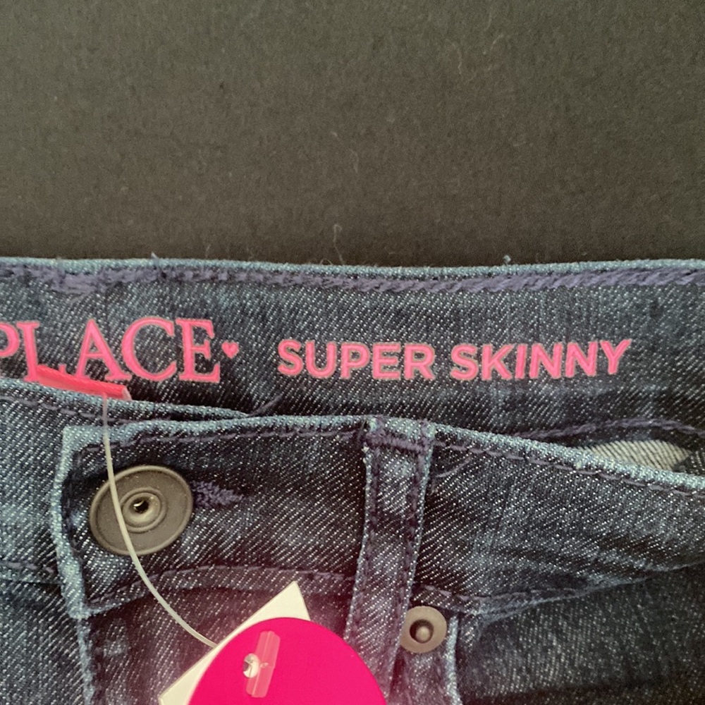 NWT The Children’s Place girl’s size 6x/7 jeans “Super skinny” style. - Picture 7 of 8